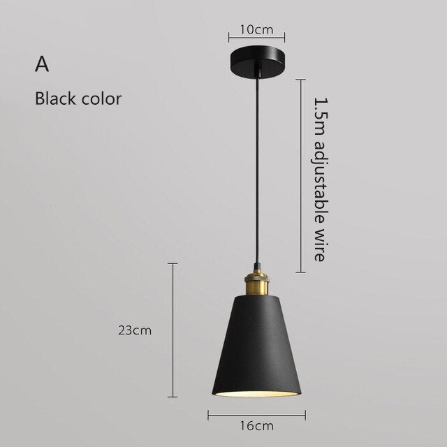 Suspension LED Leesha en métal coloré