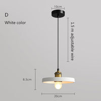 Suspension LED Leesha en métal coloré