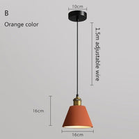 Suspension LED Leesha en métal coloré