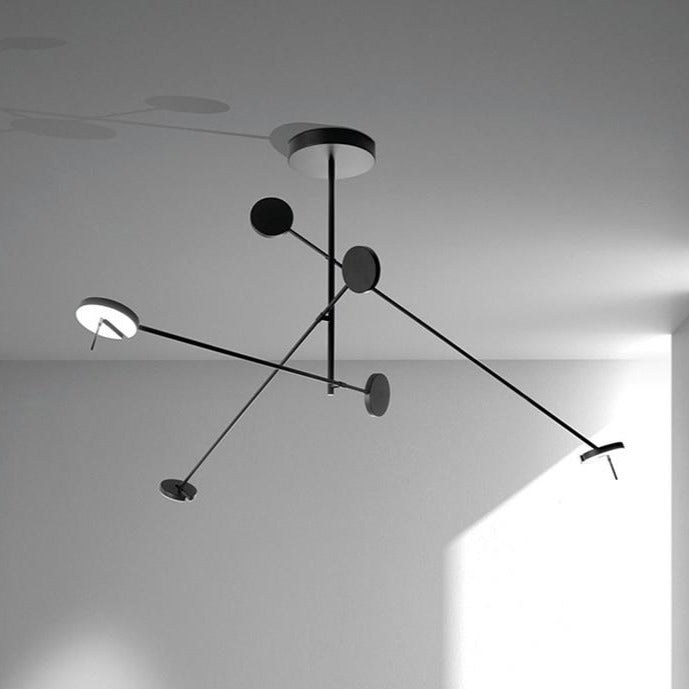 Lustre Orbite Luxury en Métal Argenté Kaksa.