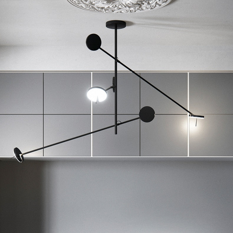 Lustre Orbite Luxury en Métal Argenté Kaksa.