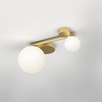 Plafonnier LED Doré Géométrique