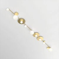 Plafonnier LED Doré Géométrique