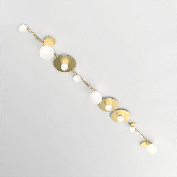 Plafonnier LED Doré Géométrique