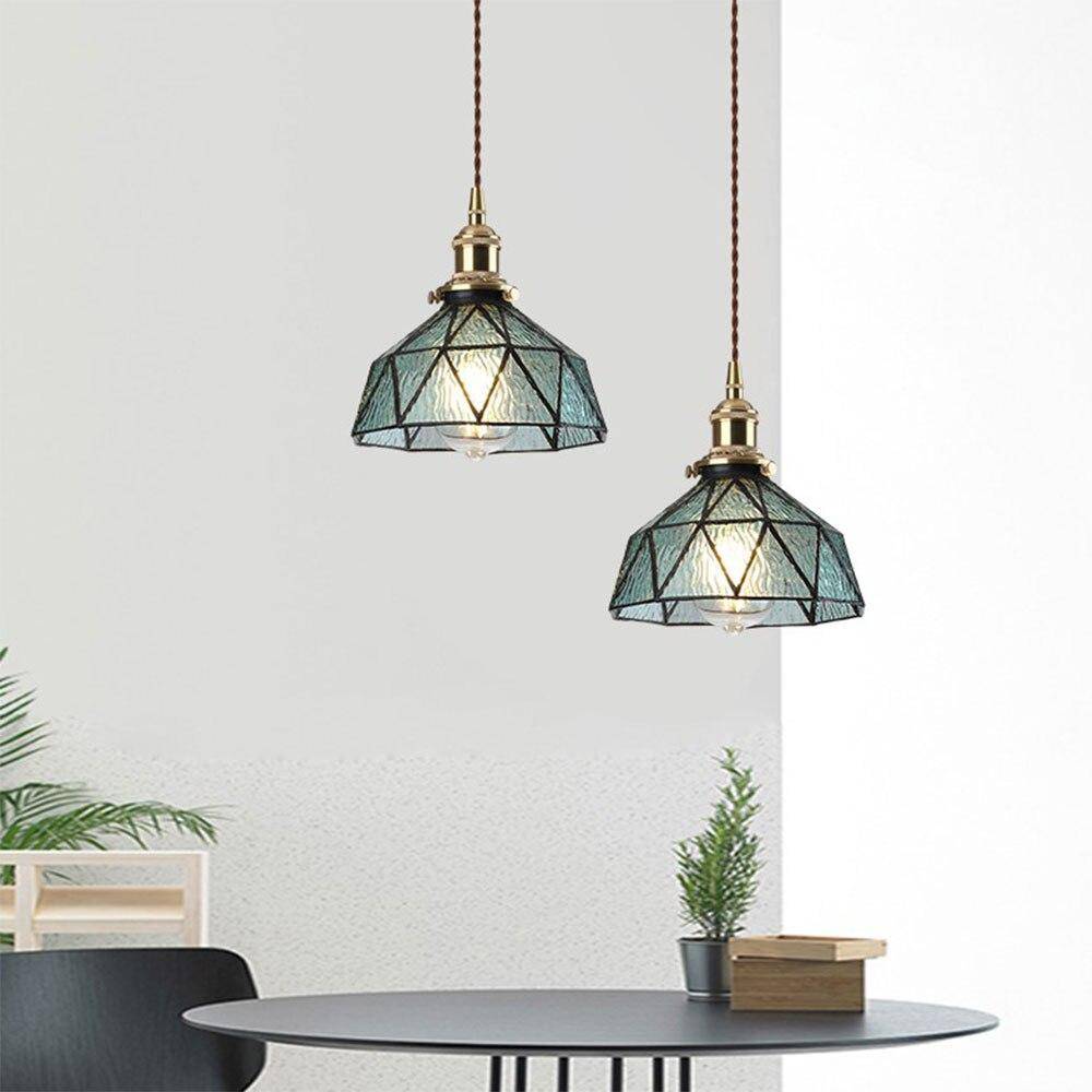 Suspension design à LED Loft avec abat-jour coloré en verre