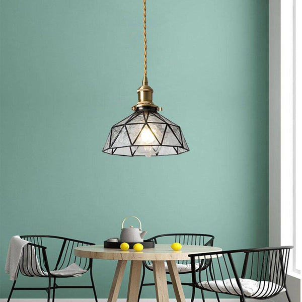 Suspension design à LED Loft avec abat-jour coloré en verre