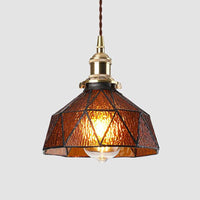 Suspension design à LED Loft avec abat-jour coloré en verre