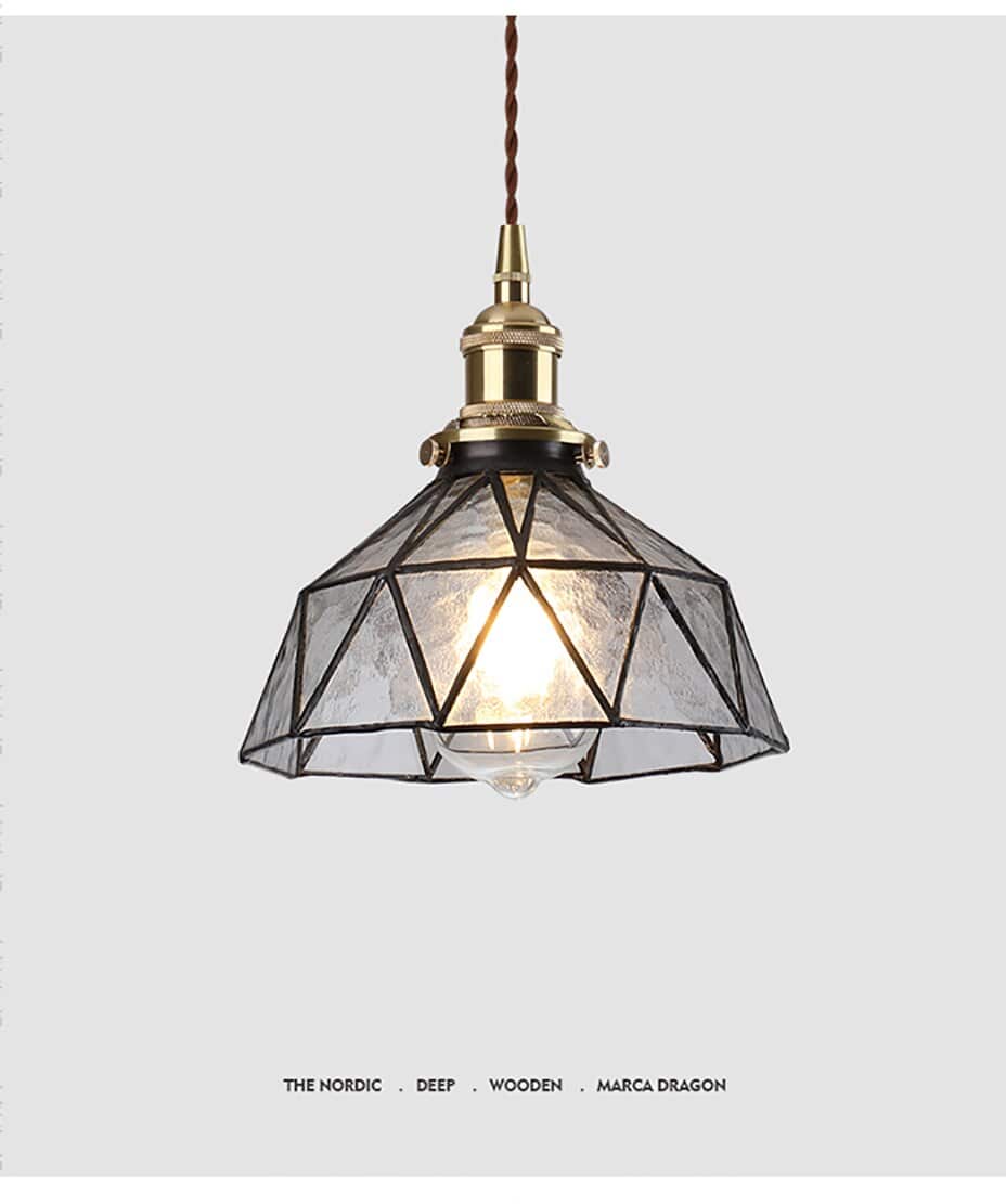 Suspension design à LED Loft avec abat-jour coloré en verre