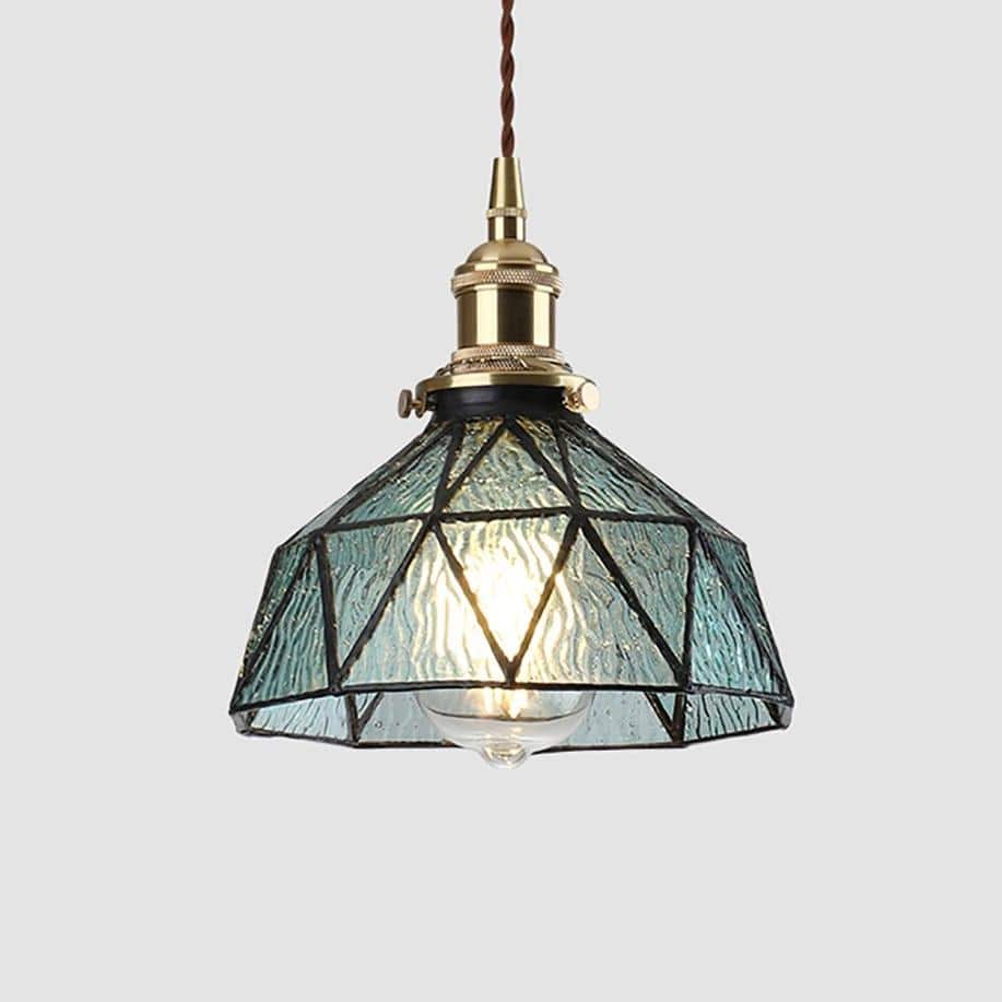 Suspension design à LED Loft avec abat-jour coloré en verre
