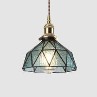 Suspension design à LED Loft avec abat-jour coloré en verre