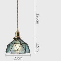 Suspension design à LED Loft avec abat-jour coloré en verre