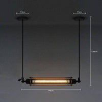 Suspension LED industrielle Edison en métal