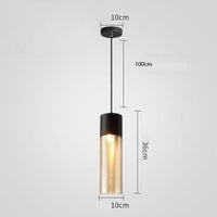 Suspension à LED en verre Dolce Chic