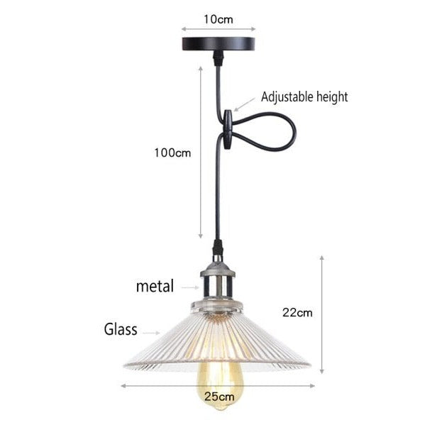 Suspension LED Vintage Bertha