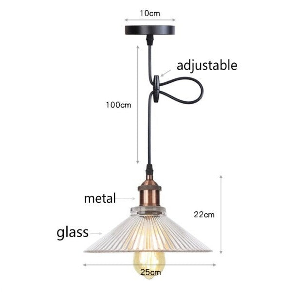 Suspension LED Vintage Bertha