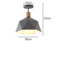 Plafonnier LED Garino en métal modernifié