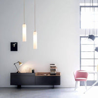 Suspension LED cylindre en verre Creative