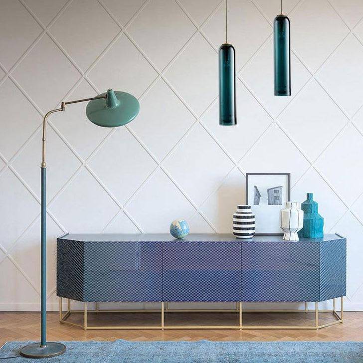 Suspension LED cylindre en verre Creative