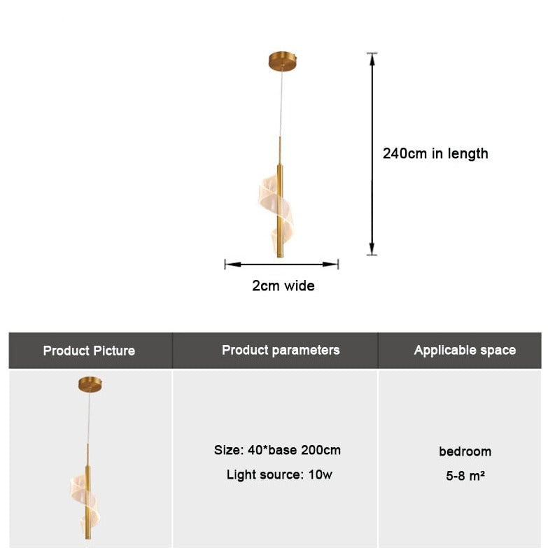 Suspension LED moderne et design Cassidy
