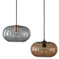 Suspension design Pannas en verre arrondi