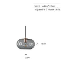 Suspension design Pannas en verre arrondi