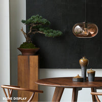 Suspension design Pannas en verre arrondi