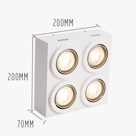 Plafonnier LED Montaine - Style Moderne et Réglable