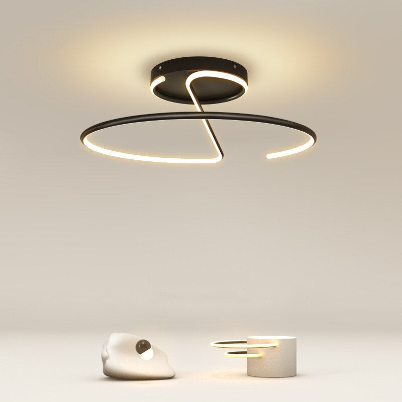 Plafonnier LED Cercle Métallique Diana