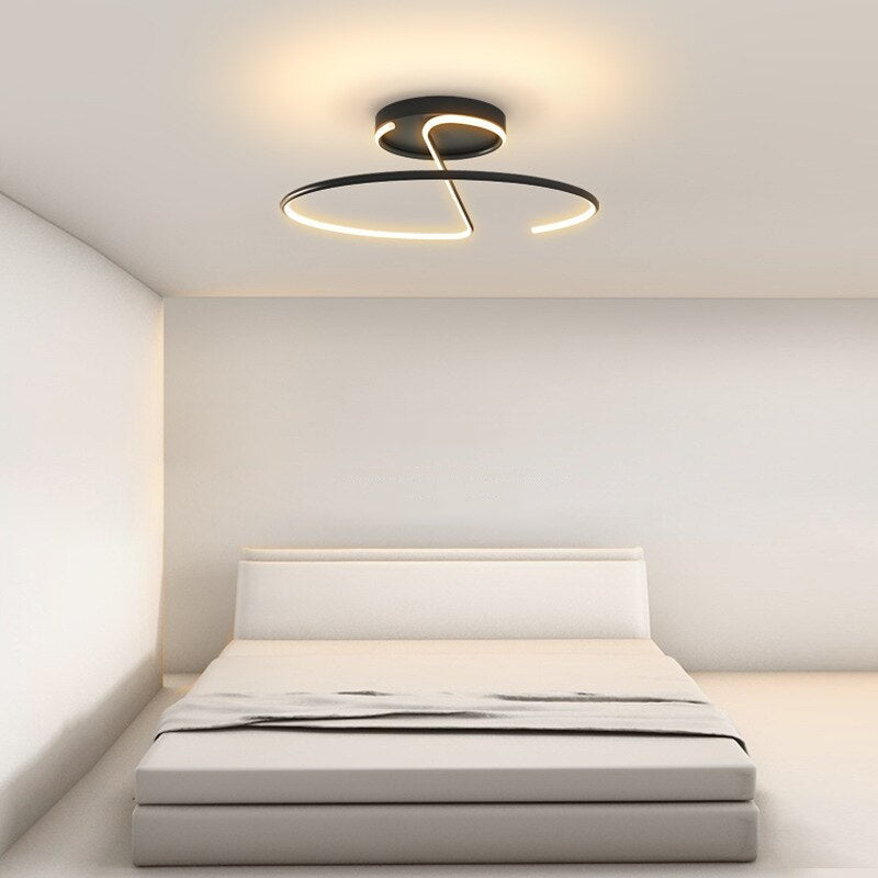 Plafonnier LED Cercle Métallique Diana