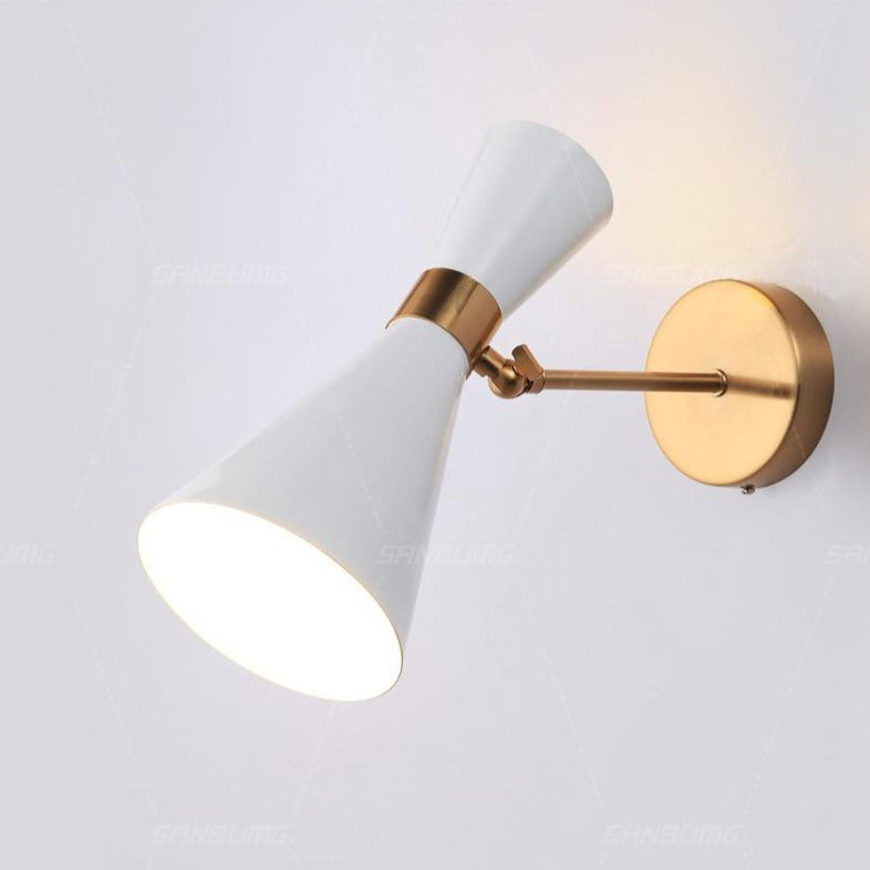 Applique murale élégante à LED dorée - Modèle triangulaire Smart