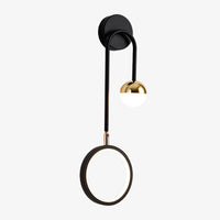 Applique murale Oryna - design géométrique avec boule suspendue