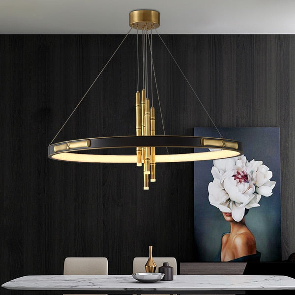 Lustre Circulaire Luxe Style Chinois Yoshi.