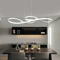 Lustre Moderne avec Symboles d'Infini Métalliques Kemena