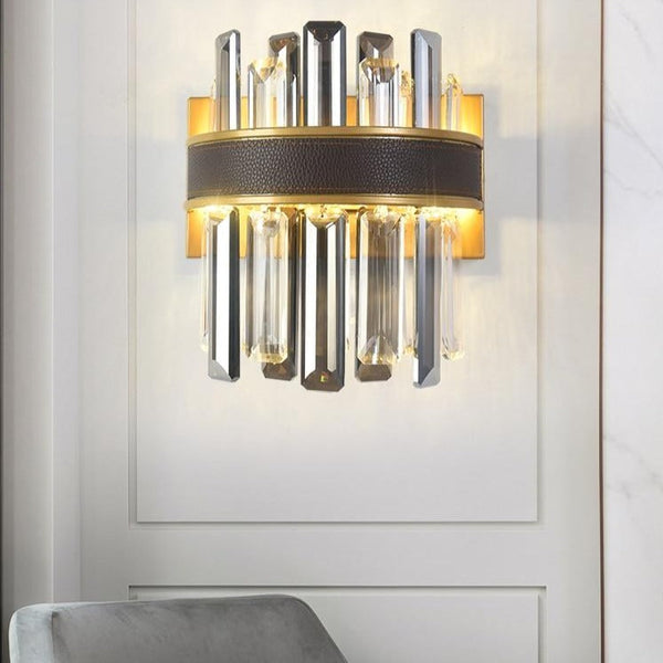 Applique murale moderne tricolore Delayla Crystal