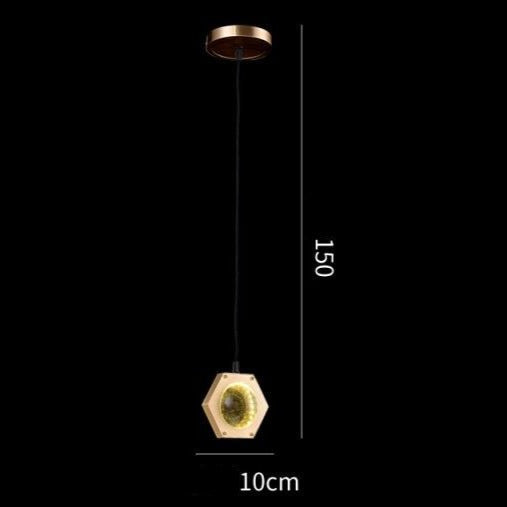 Lustre Pryccilia en cuivre et cristal modern luxe