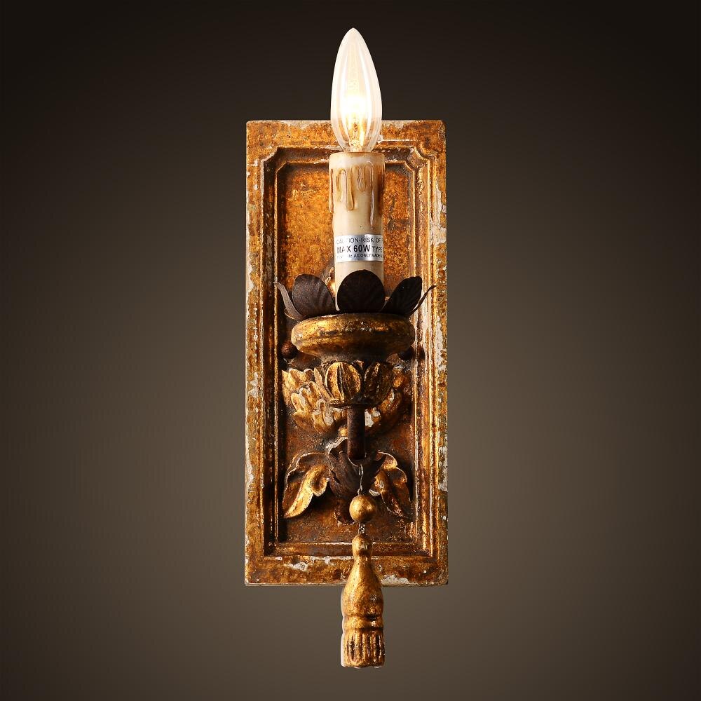 Applique murale vintage - Bougie Wella