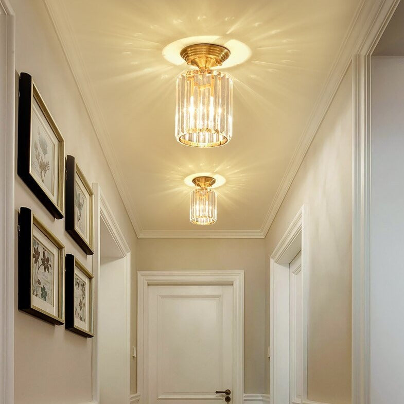 Plafonnier Luxury Lylia en cristal cylindrique