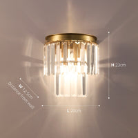 Applique murale LED en cristal Kleon