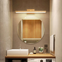 Applique murale LED scandinave en bois rectangulaire Andoitza.