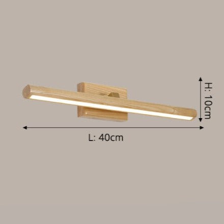 Applique murale LED scandinave en bois rectangulaire Andoitza.