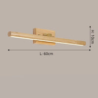 Applique murale LED scandinave en bois rectangulaire Andoitza.