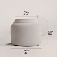Lampe à poser stylée en ciment gris Lino