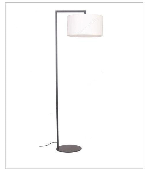 Lampadaire Atmosphere avec abat-jour en tissu arrondi
