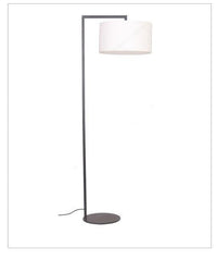 Lampadaire Atmosphere avec abat-jour en tissu arrondi