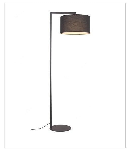 Lampadaire Atmosphere avec abat-jour en tissu arrondi