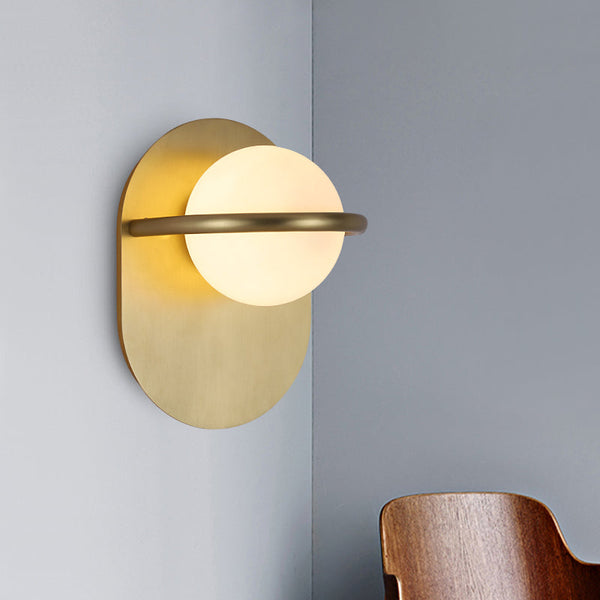 Applique murale LED design dorée Loopi