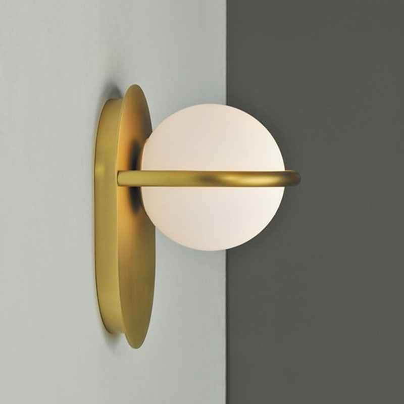 Applique murale LED design dorée Loopi