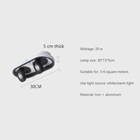 Plafonnier LED ovale rotatif - Charly