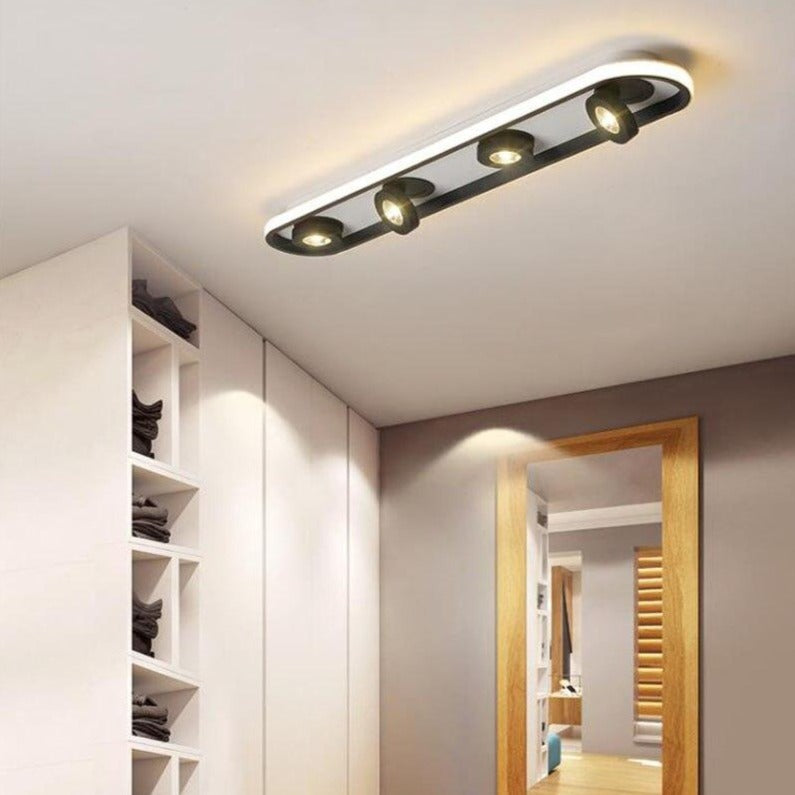 Plafonnier LED ovale rotatif - Charly