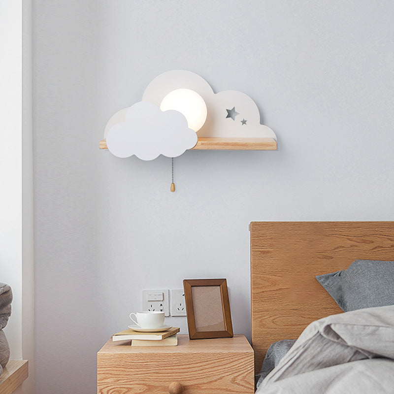 Applique murale LED design en bois Lyzia